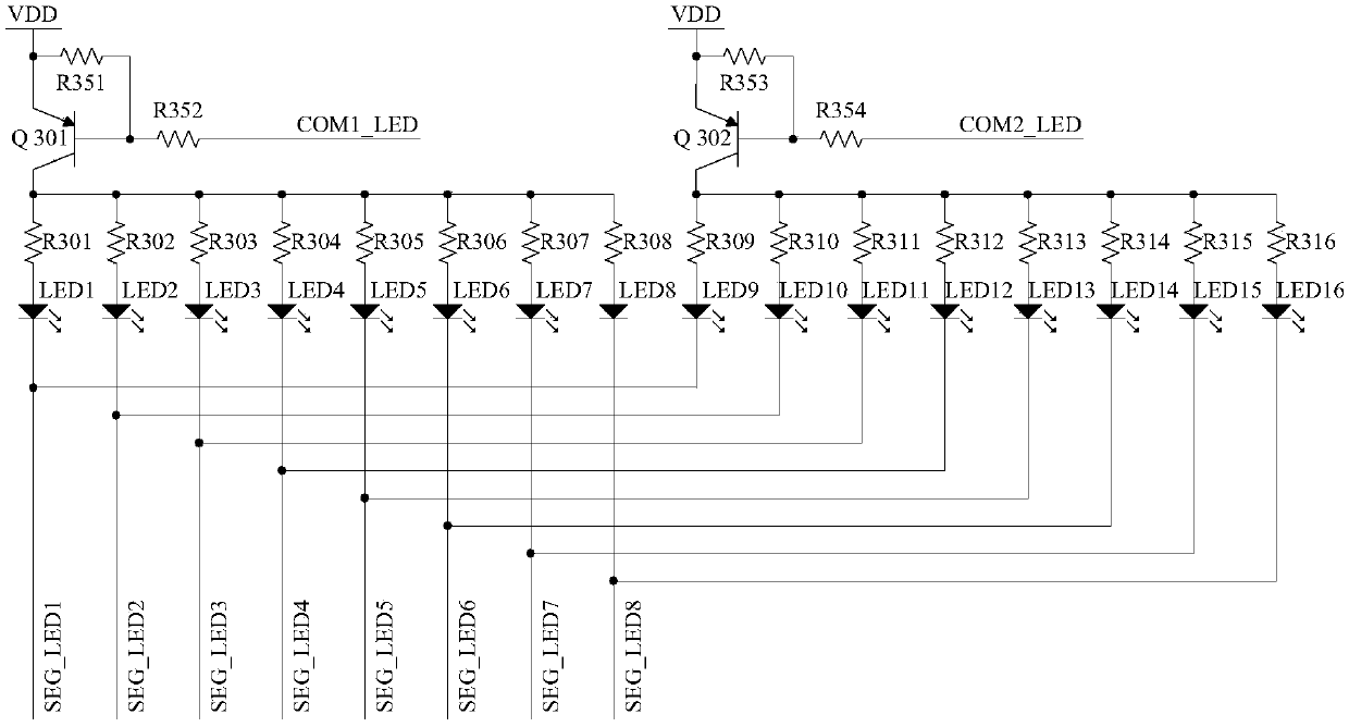 LED control method and system and cooking utensil