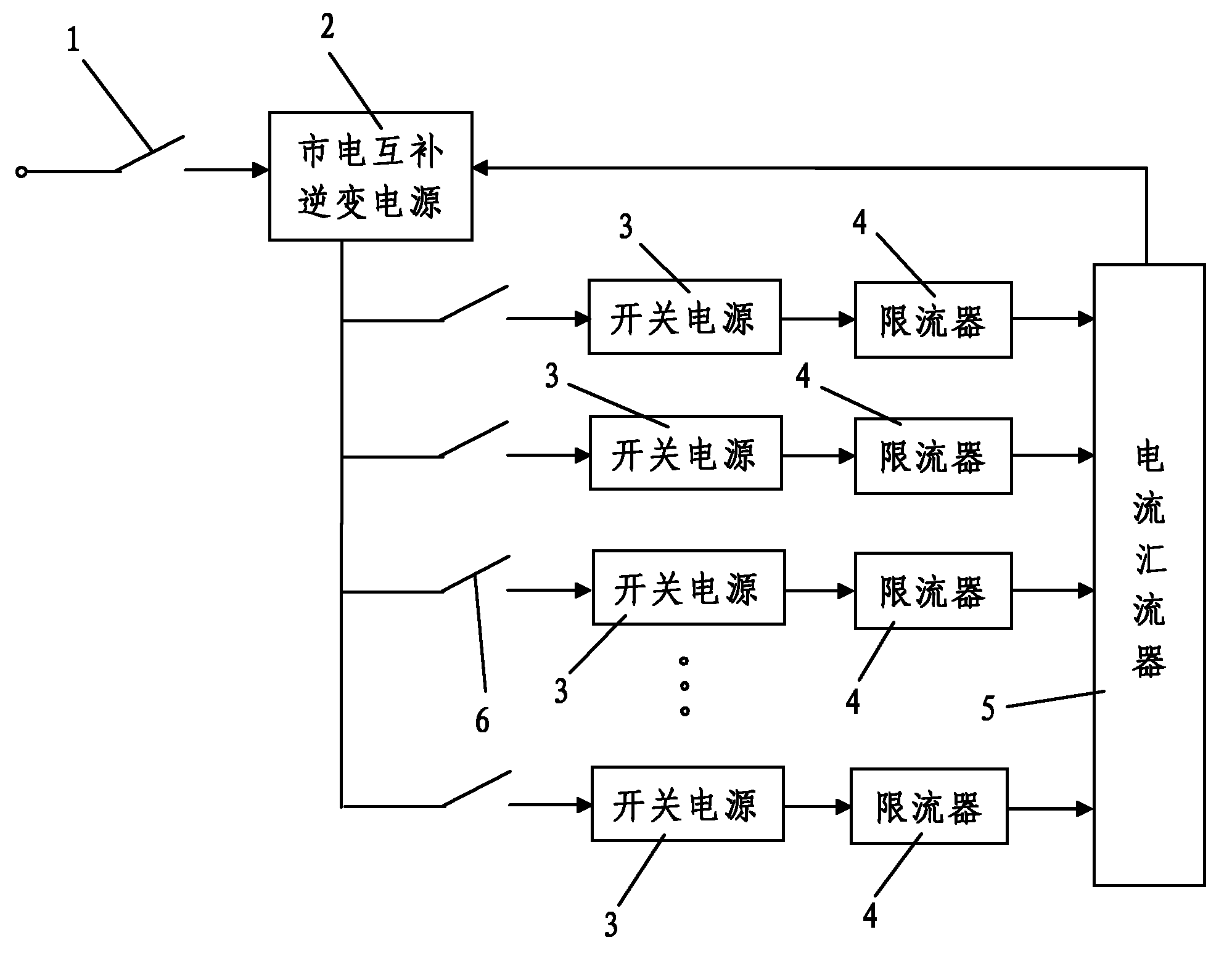 Energy-saving electrified ageing device for switch power supplies