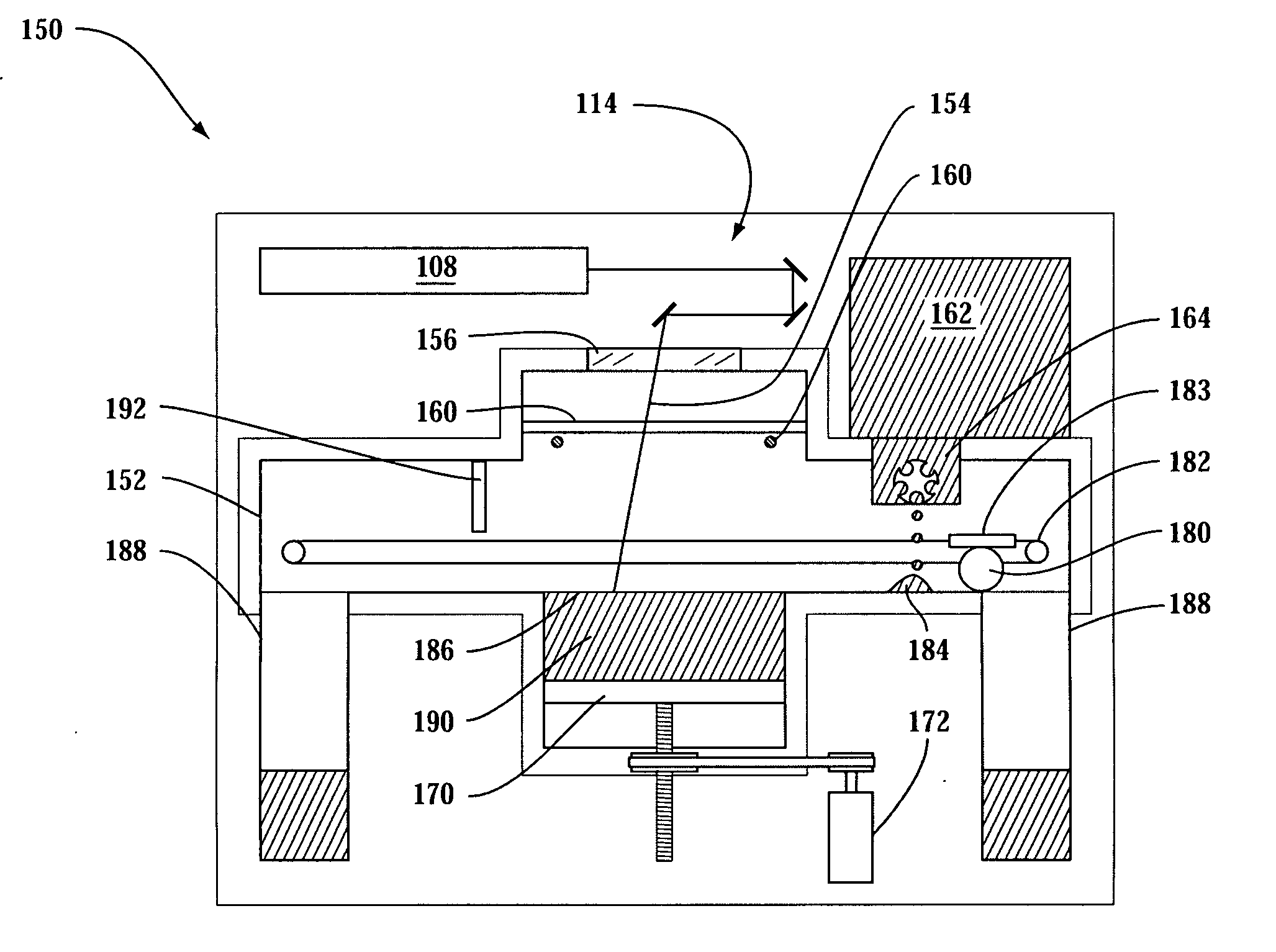 Single side feed parked powder wave heating with wave flattener