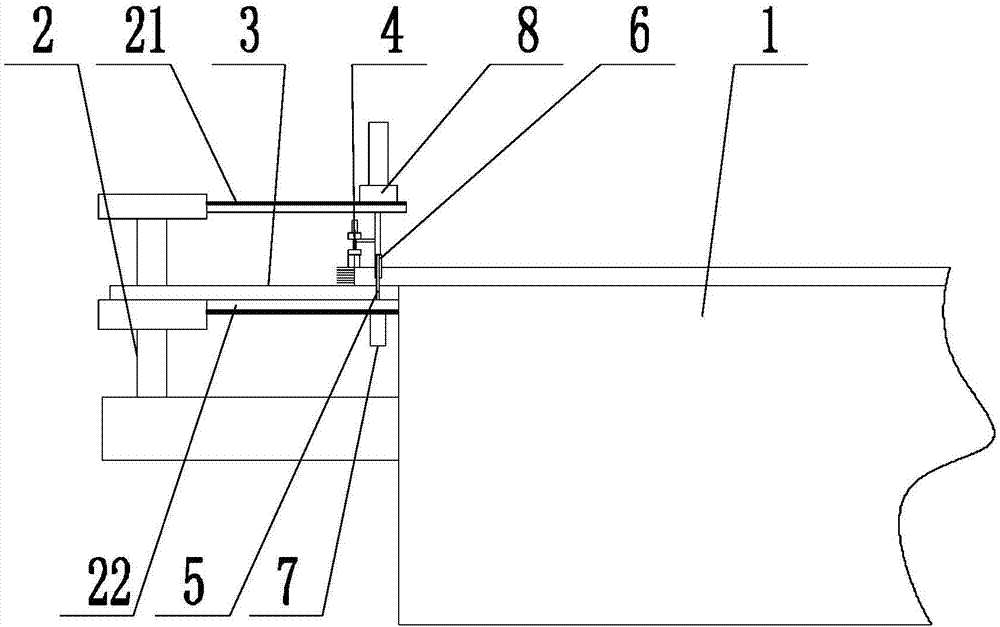 Adjustable gray cloth rough edge trimming equipment