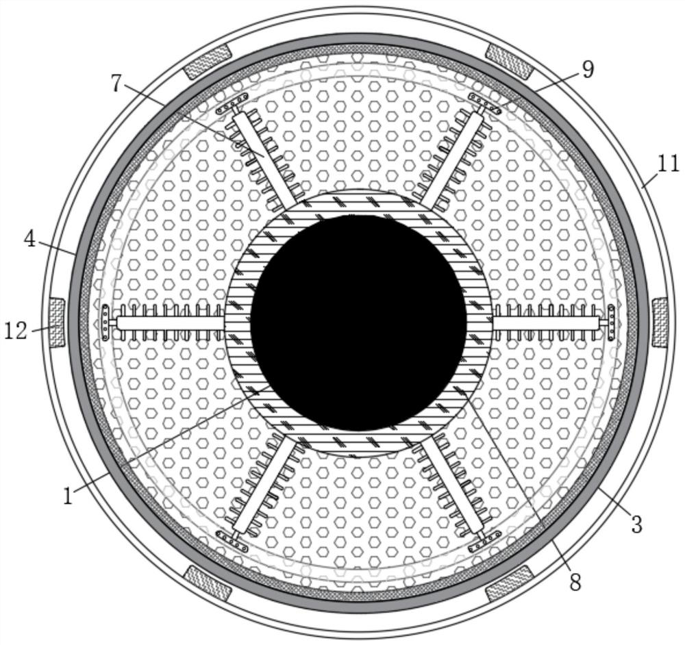 Plastic forming material pretreatment auxiliary device capable of efficiently improving melt uniformity