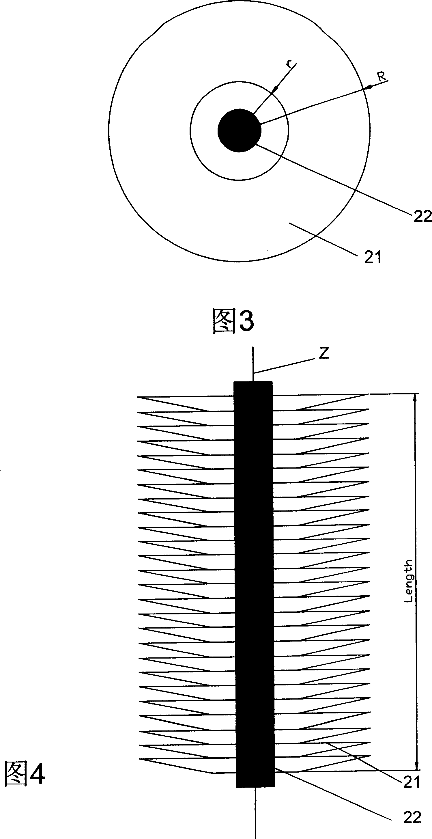 Thin plate combined type photocatalyst carrier structure