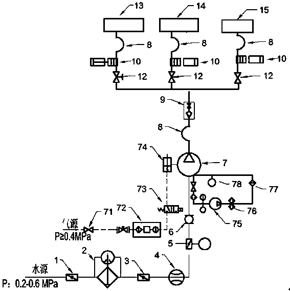 High-pressure water descaling system and descaling method