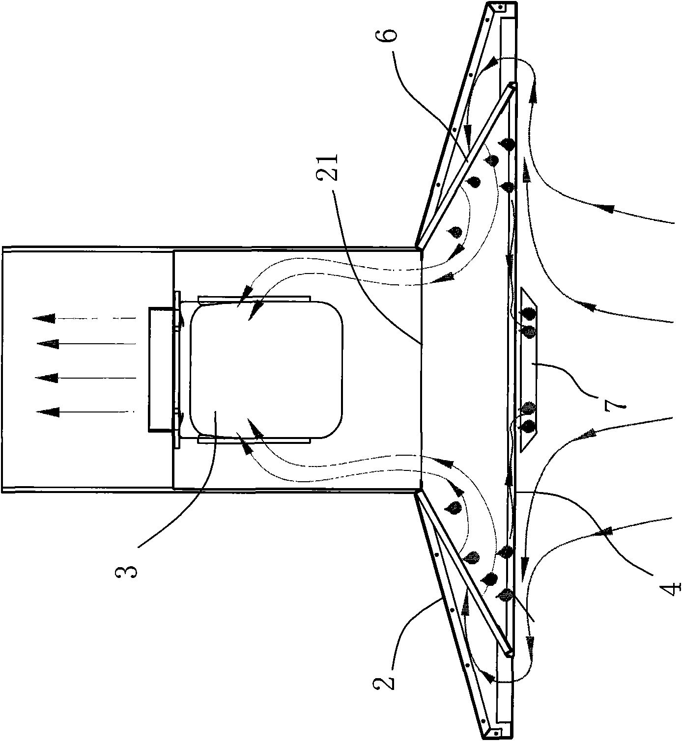 Range hood unsusceptible to residing oil stain on filter device