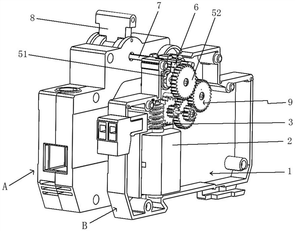 An opening and closing transmission device with clutch function and a circuit breaker thereof