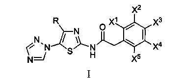 Medical application of 5-(1, 2, 4-triazole-1-yl)-2-phenylacetyl aminothiazole