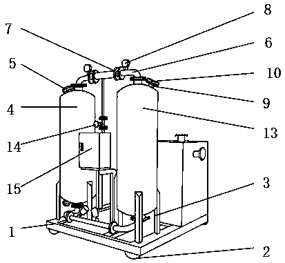 Industrial oxygen generator with excellent dehydration and drying effects