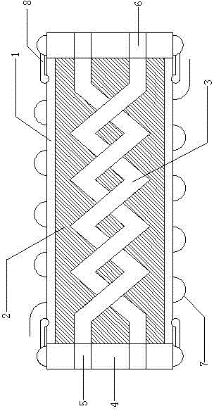 Fuel oil magnetizing filter element