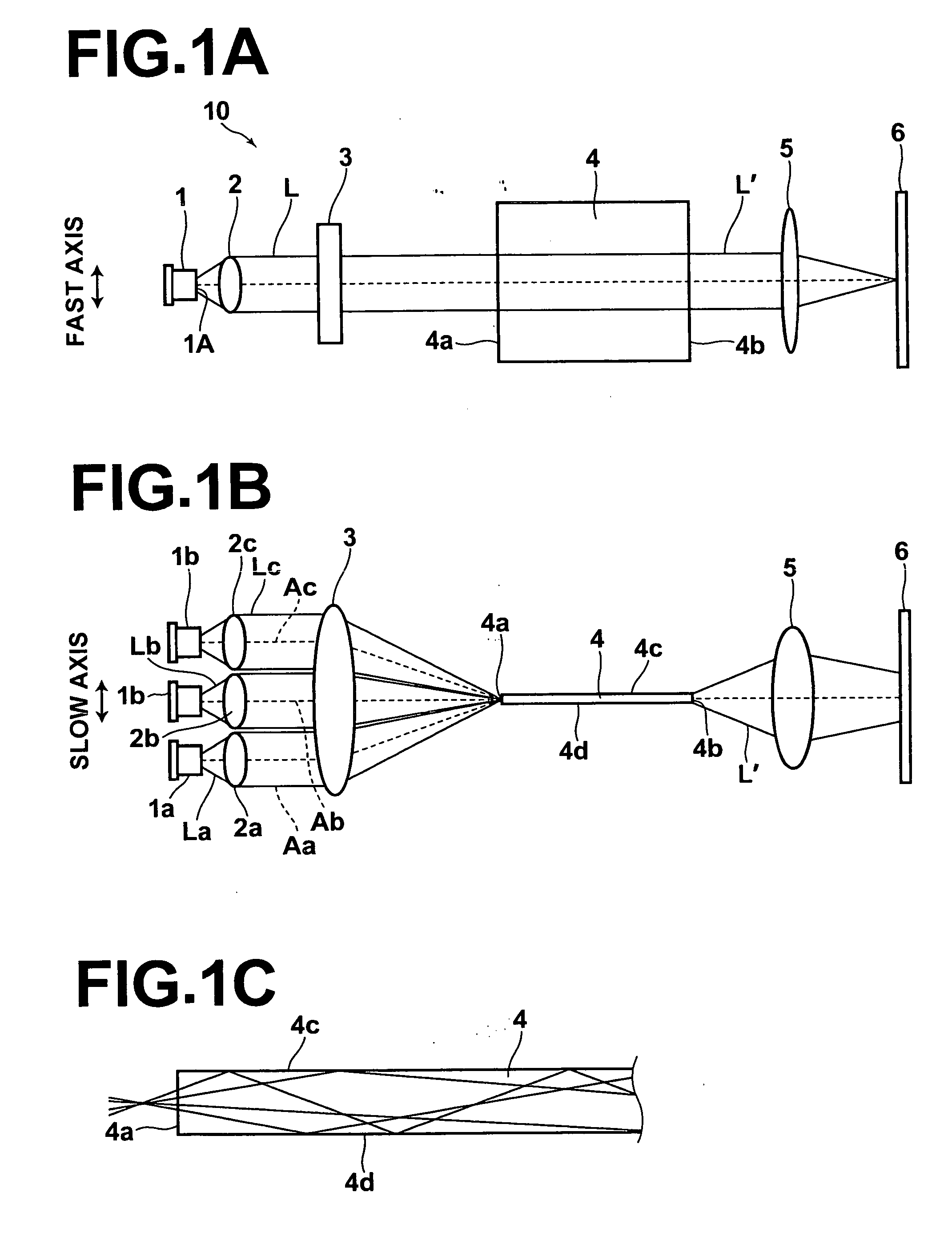 Linear light beam generating optical system