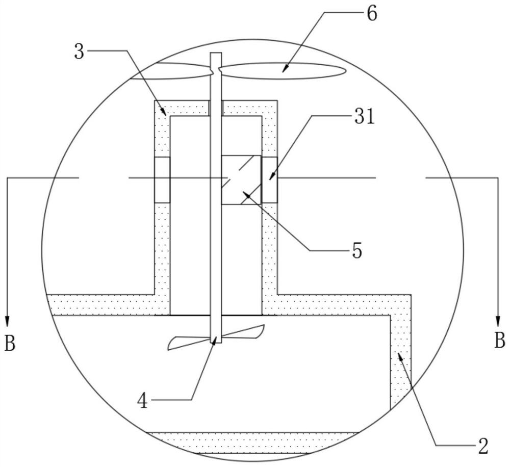 Efficient aeration oxygen-dissolving type microbial sewage treatment tank