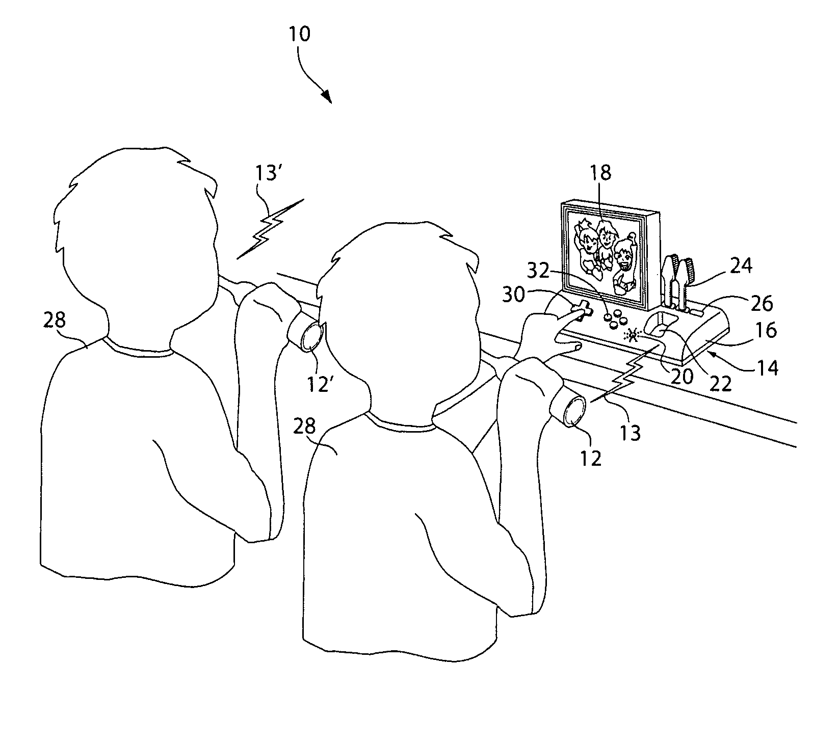 Oral care gaming system with electronic game