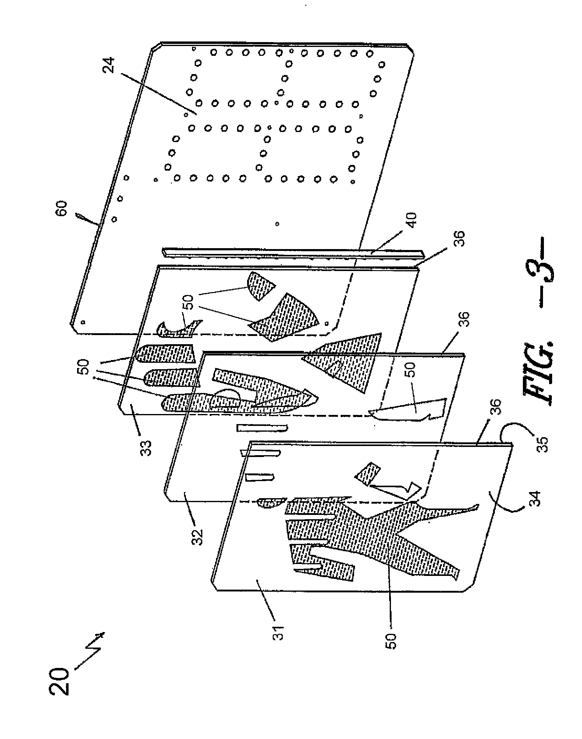 Edge-lit flat panel repetitive lighting fixture