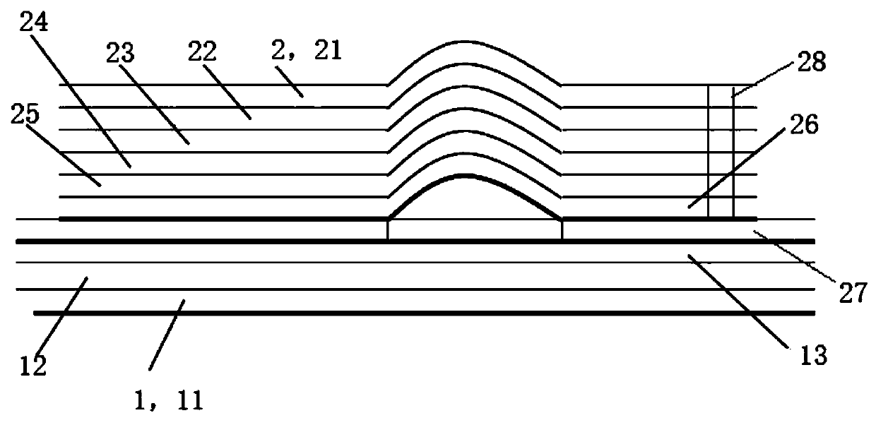 Membrane key switch for mining instrument and method for making its shielding layer