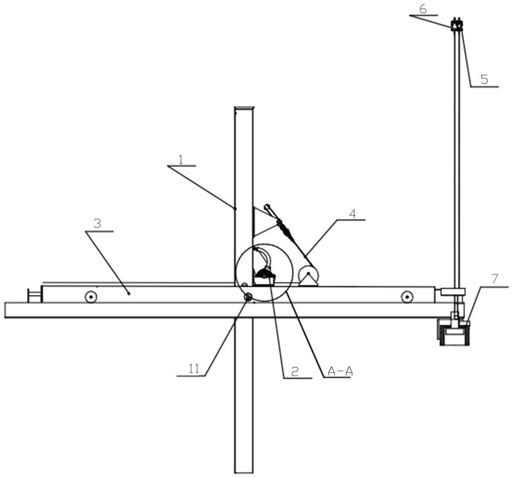 Vertical in-place supporting frame for preventing fuel basket from shaking and fuel conveying device