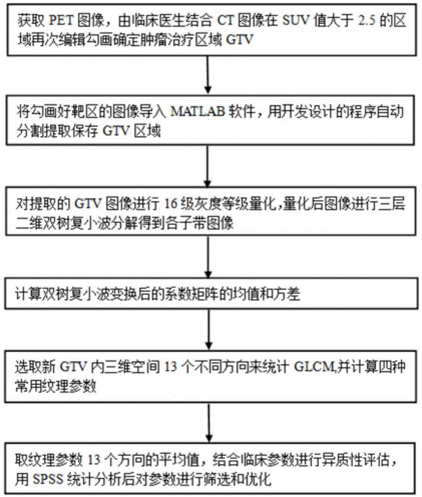 Multi-scale technology-based tumor texture feature extraction method