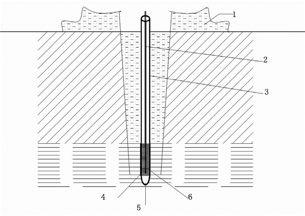 Rapid casing pipe type well digging device and method