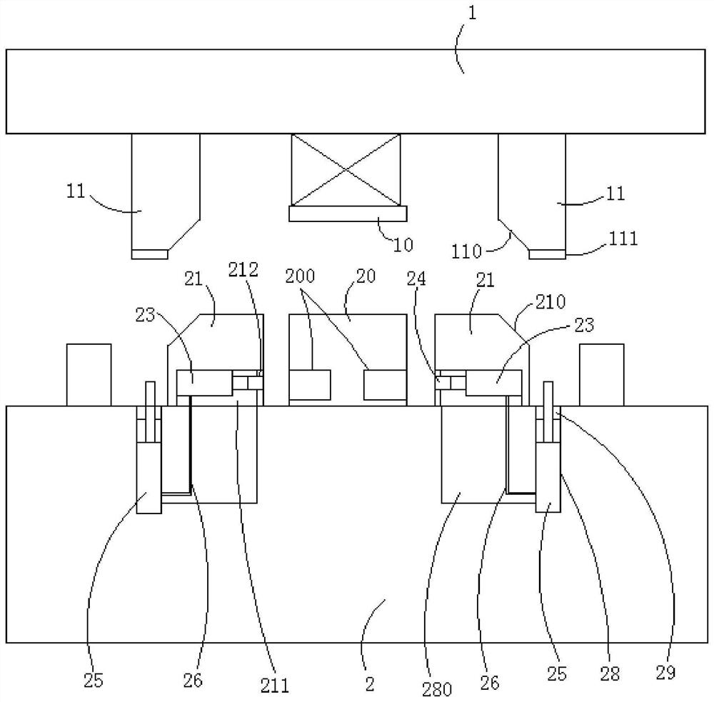 Multi-angle side punching die and method for automobile framework part