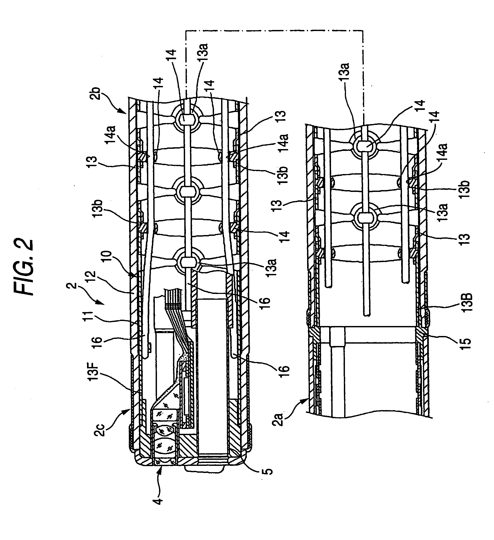 Endoscope angle portion