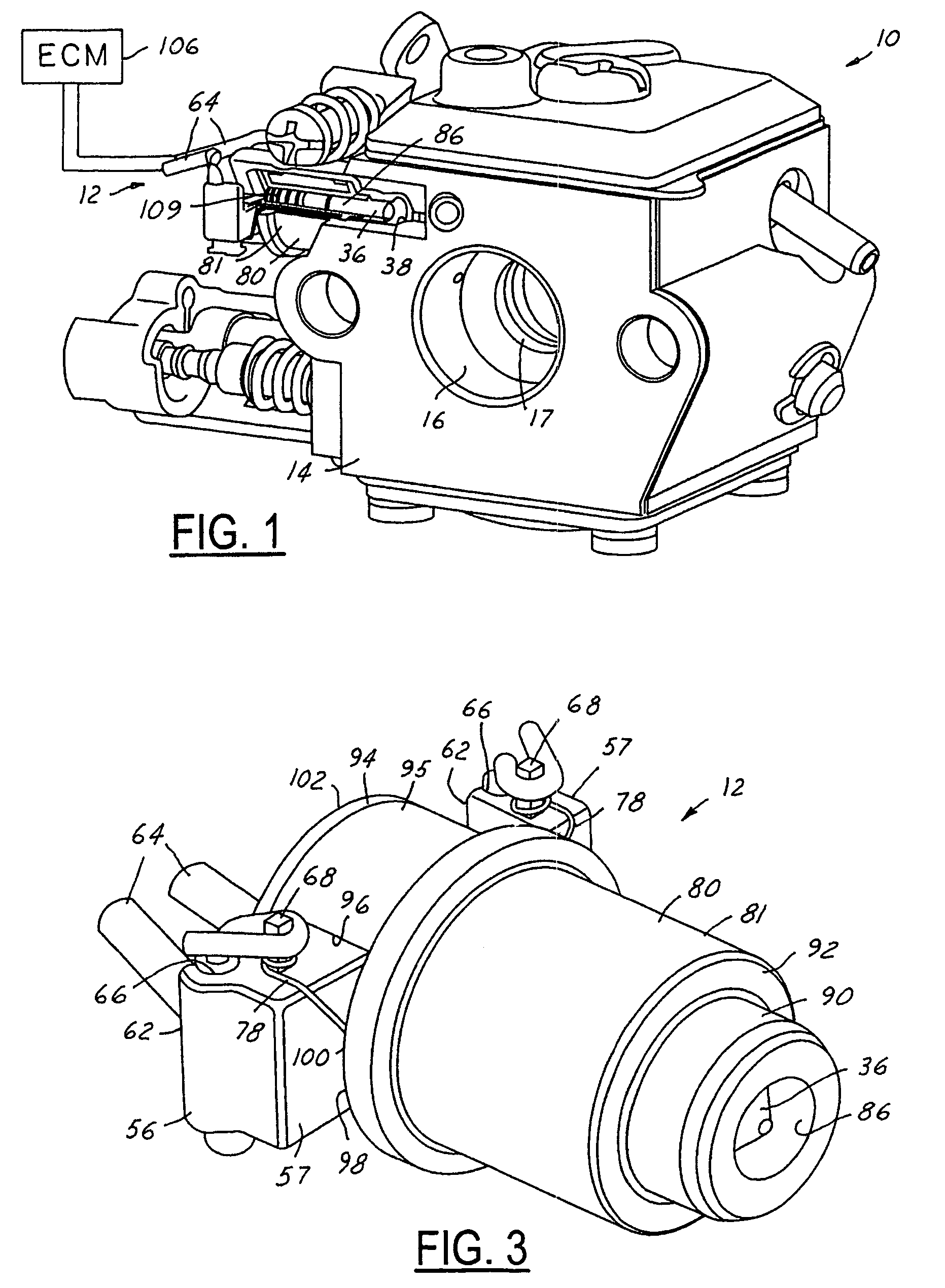 Carburetor and solenoid assemblies and methods of assembling the same