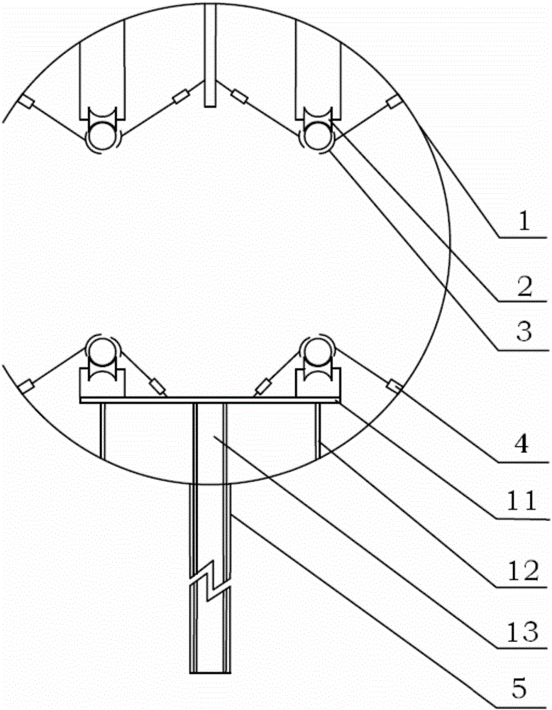 Power maintenance annular machine applied to severe weather and application method of power maintenance annular machine