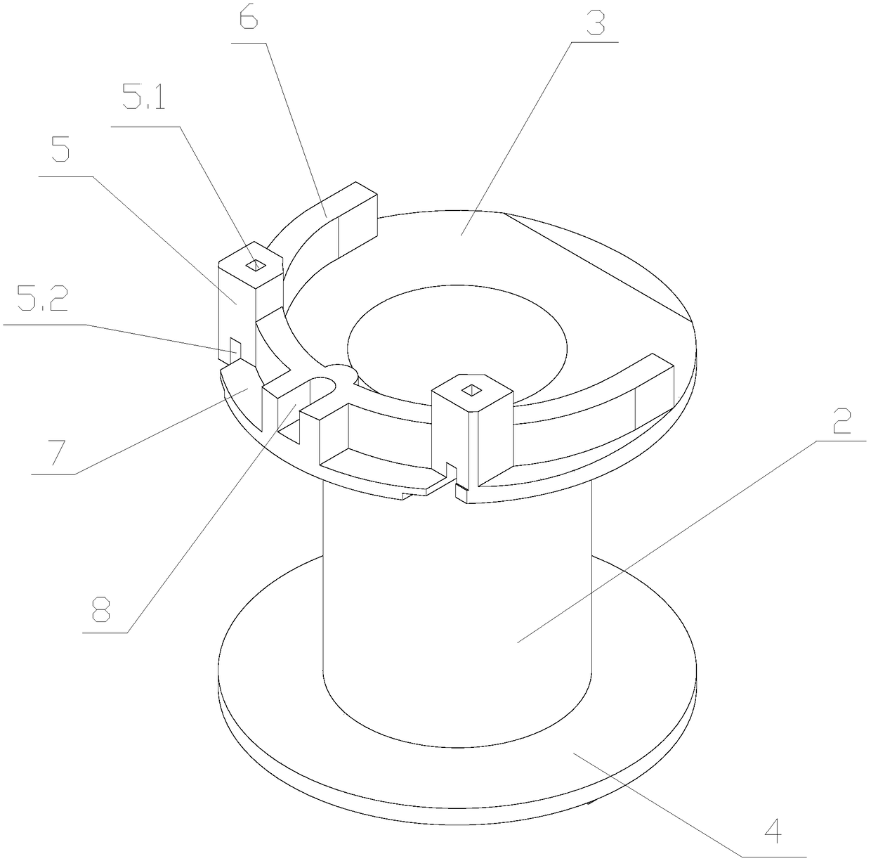 Coil framework and binding post connecting structure and mounting method thereof