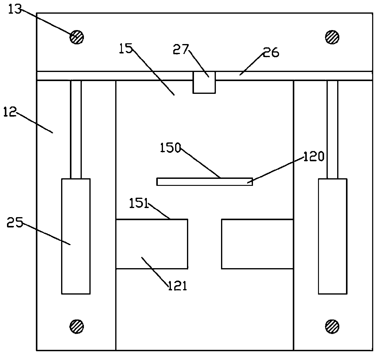 An automatic centering cutting mechanism for wire threading trough plate