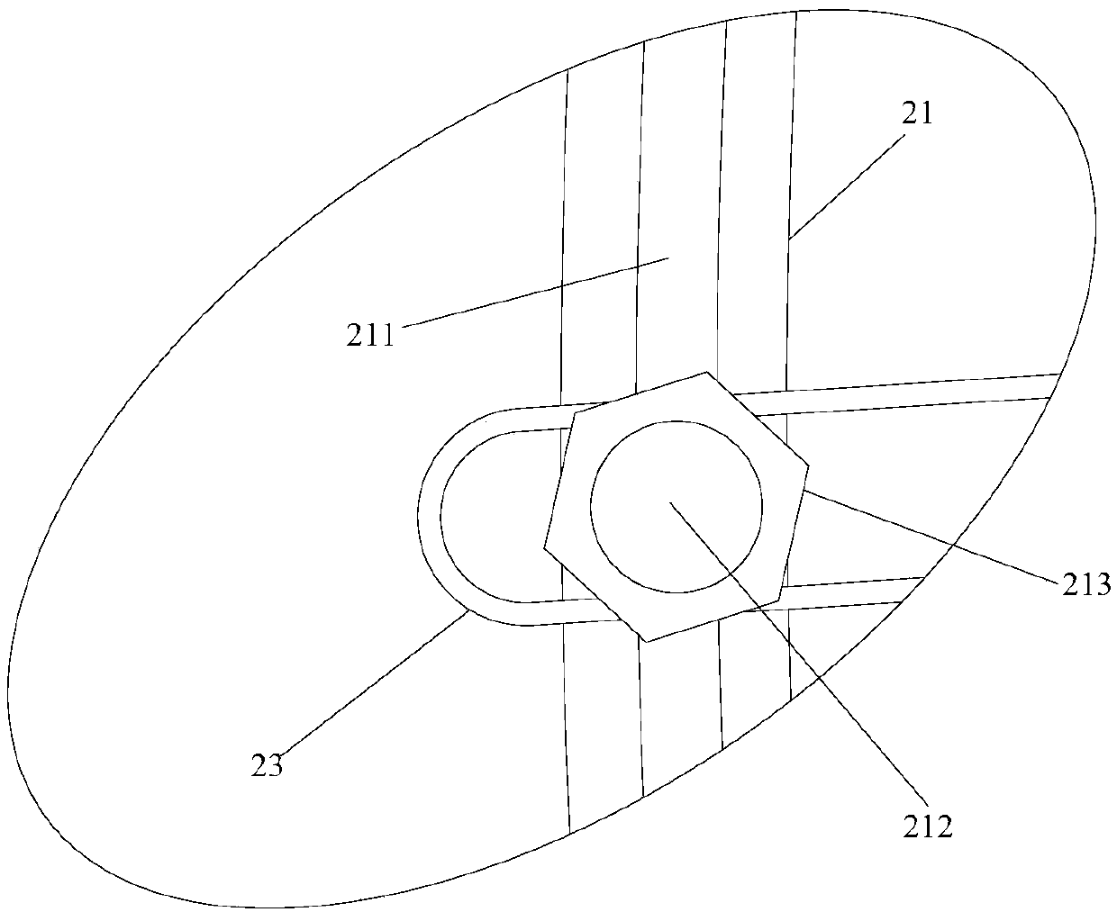 Heat treatment device for rotary support outer ring raceway