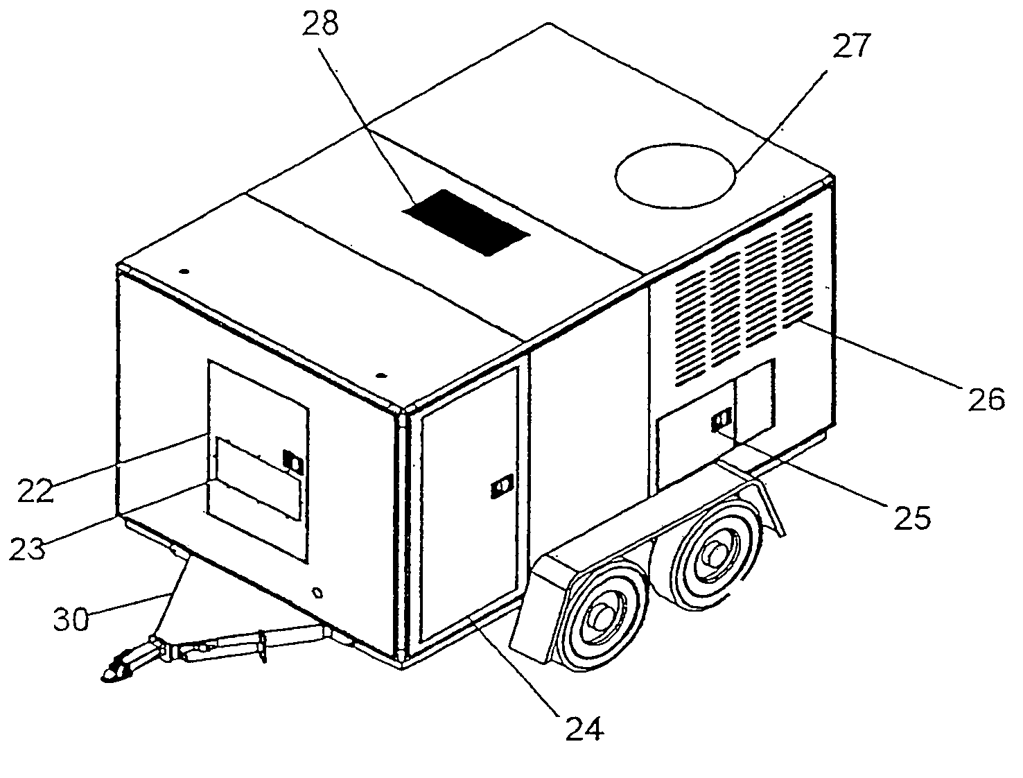 Inner supported climate controlled single trailer shelter