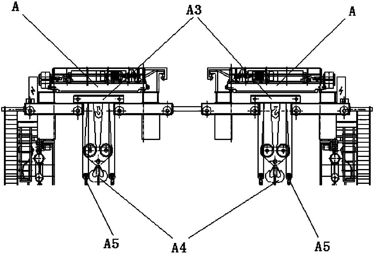 Generator stator hoisting steering system and method thereof