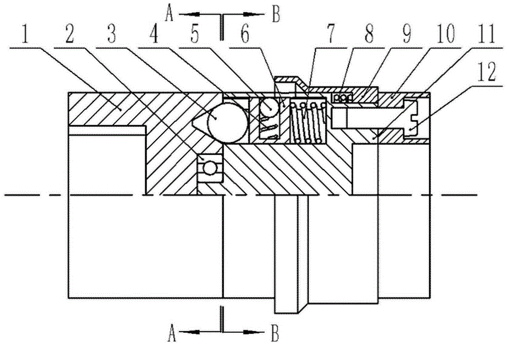 Servo turret head overload protection device