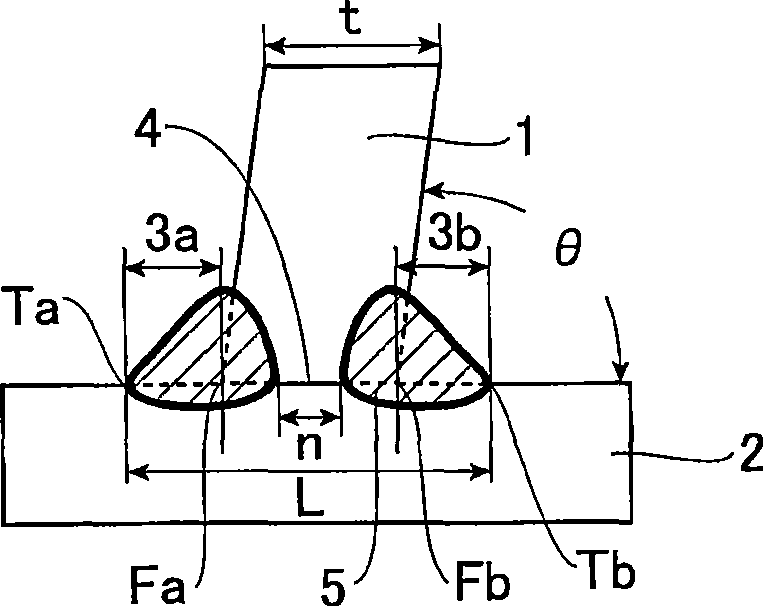 Welded structure excellent in brittle-cracking propagation stopping characteristics