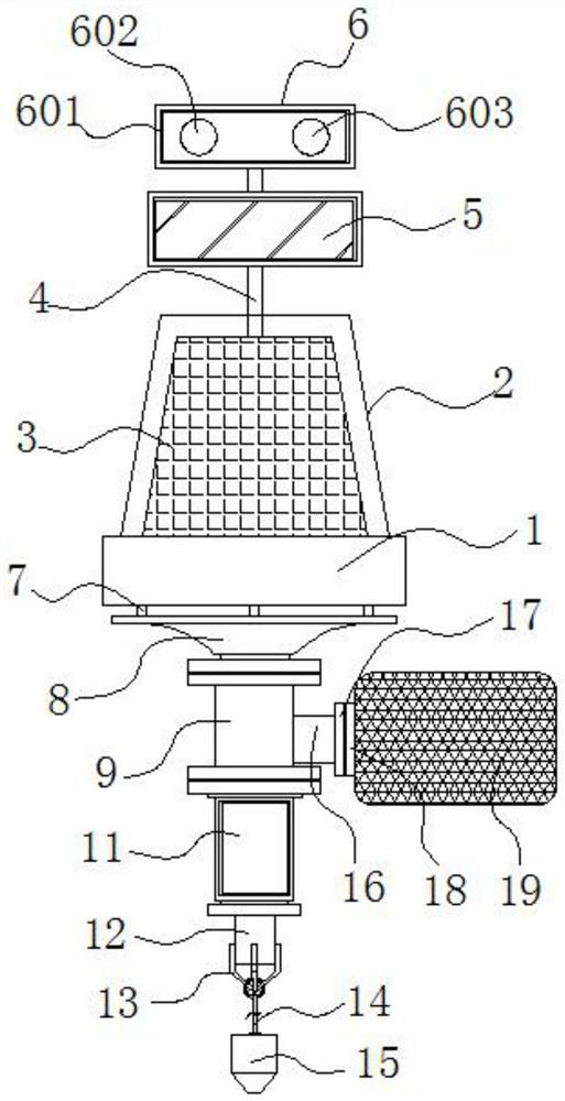 Navigation channel traffic warning lamp with protection structure