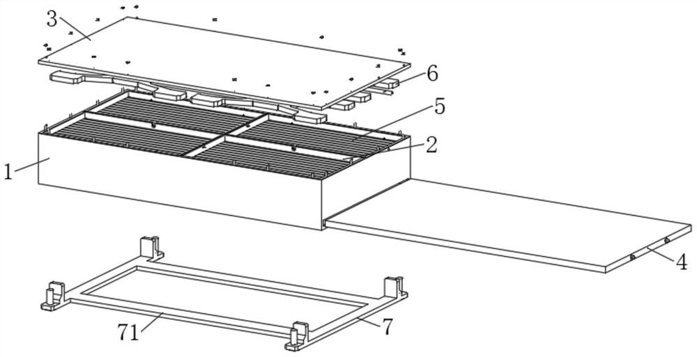 Mounting rack for new energy automobile battery