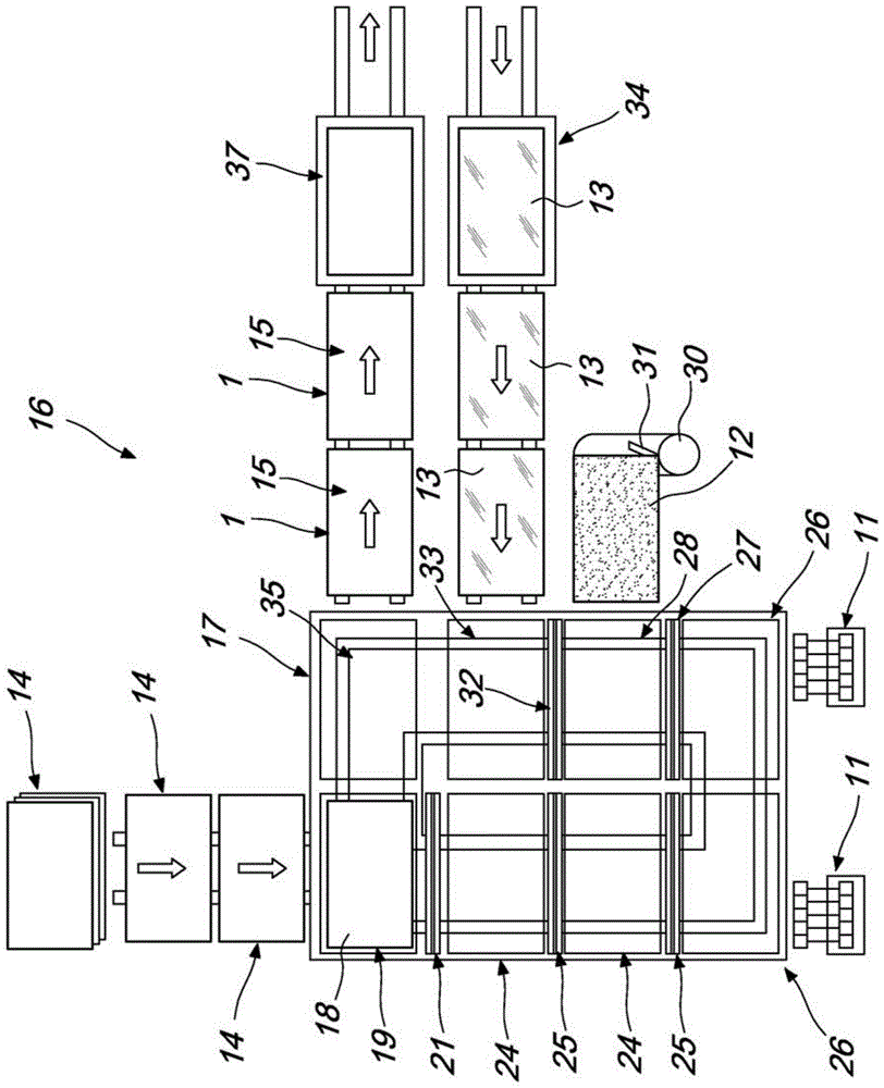 Device and method for automatic assembly of photovoltaic panels