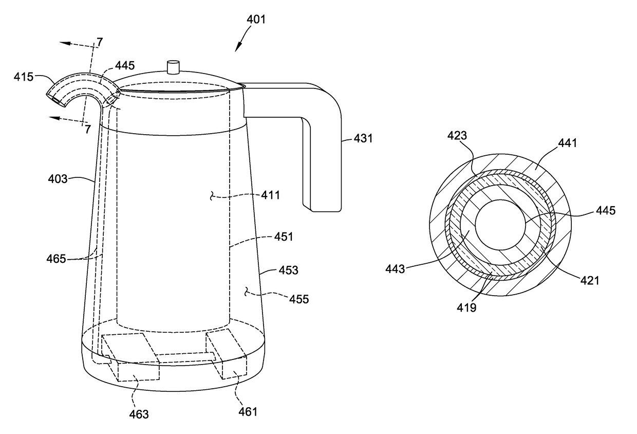 Portable container system for heating a beverage