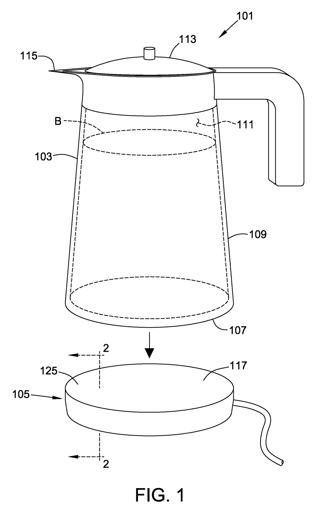 Portable container system for heating a beverage