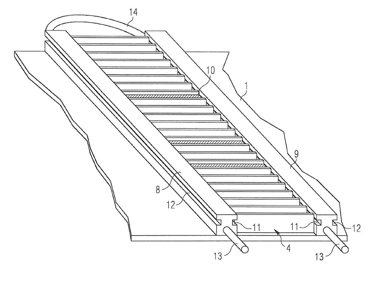 Combined shim and bore cooling assembly