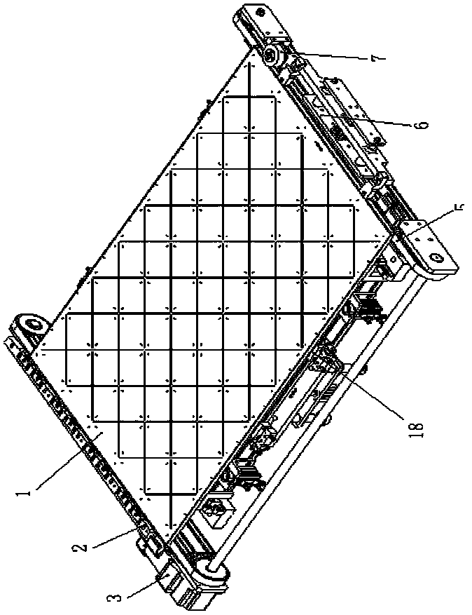 A mobile positioning mechanism for a large carrier