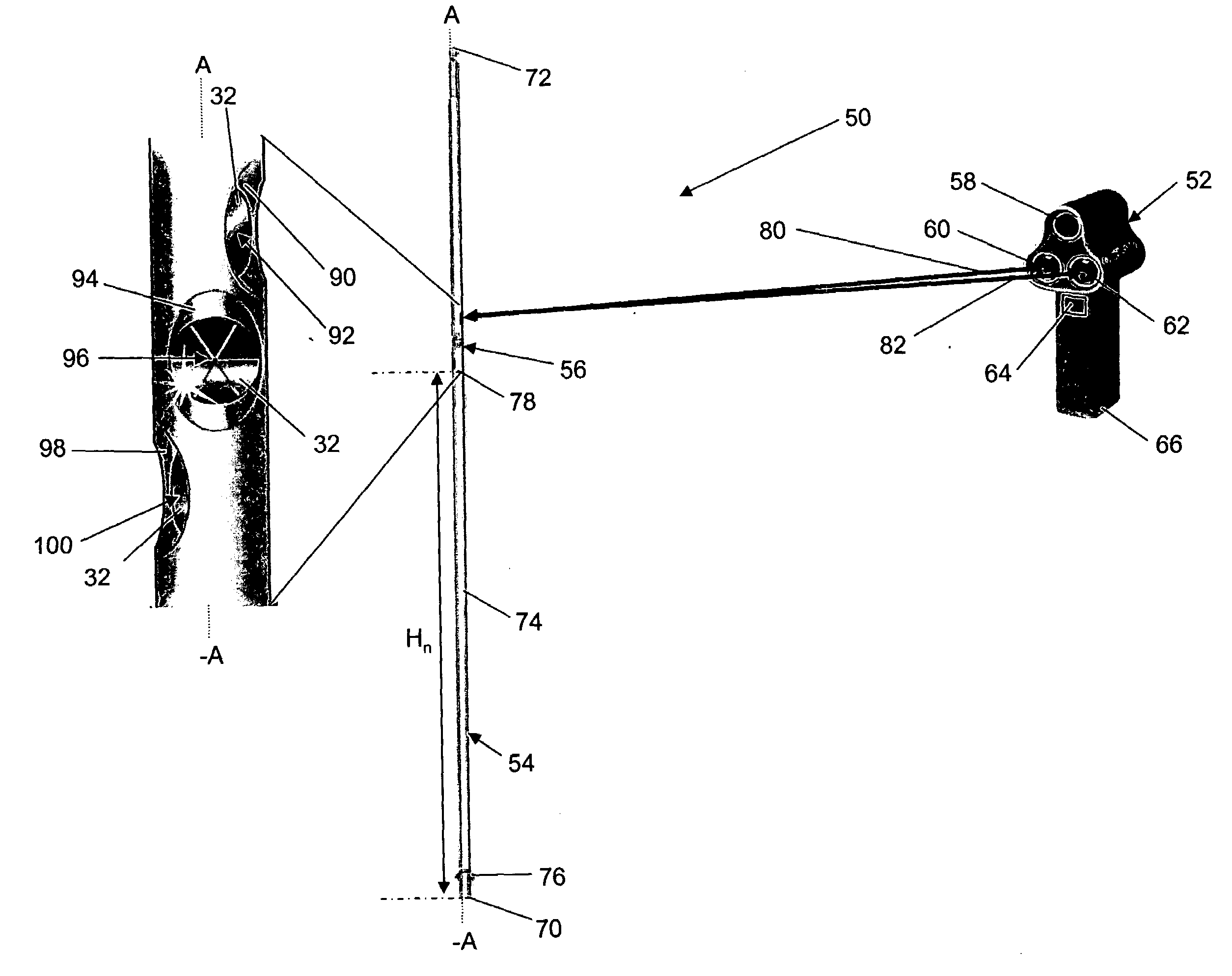 Flagstick with integrated reflectors for use with a laser range finder