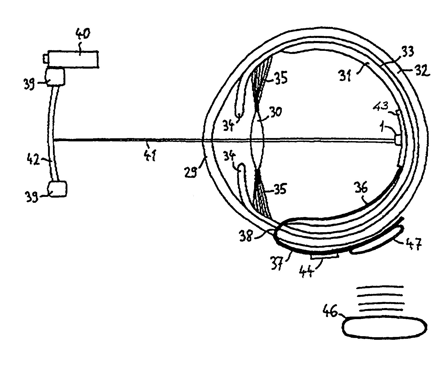 Retinal implant with rectified AC powered photodiode