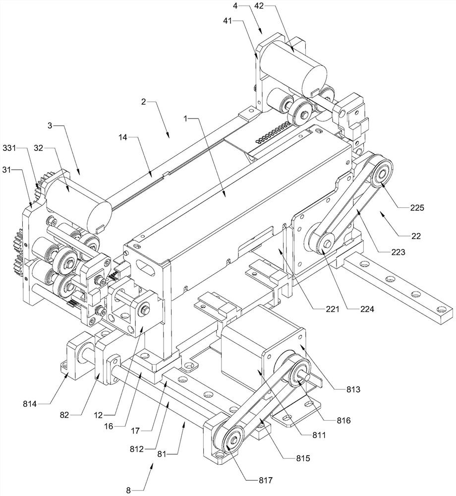 Card feeding device in card making machine and card feeding method thereof