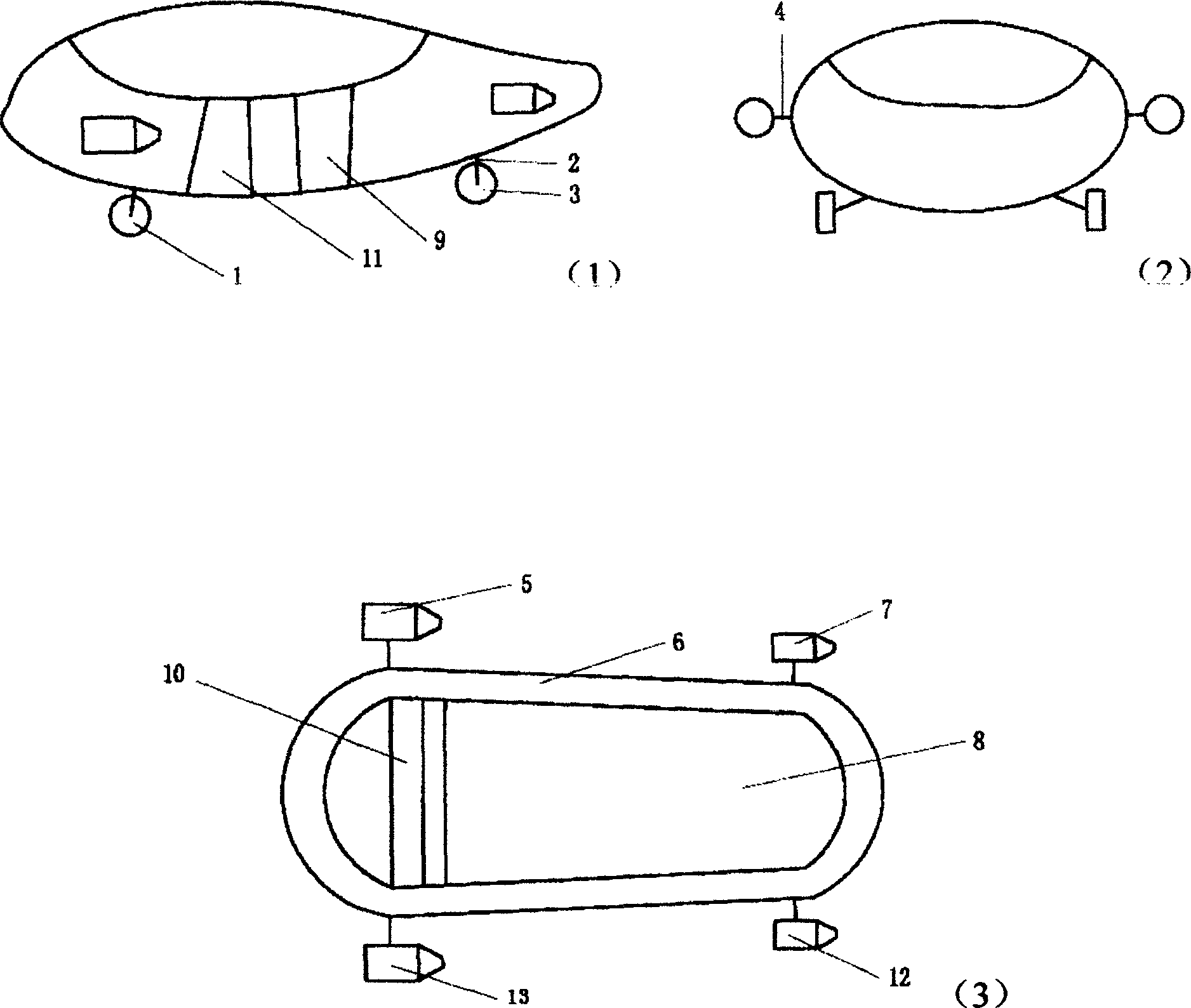 Sea-land-air carrier using sodium battery as energy and air-core motor as power