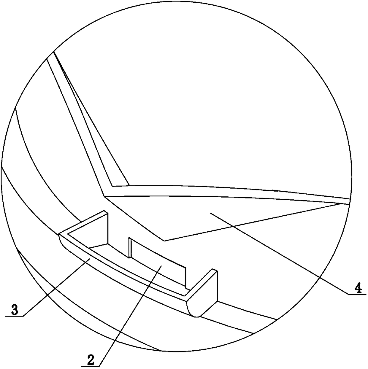 High-airtightness anti-liquid sticking nozzle