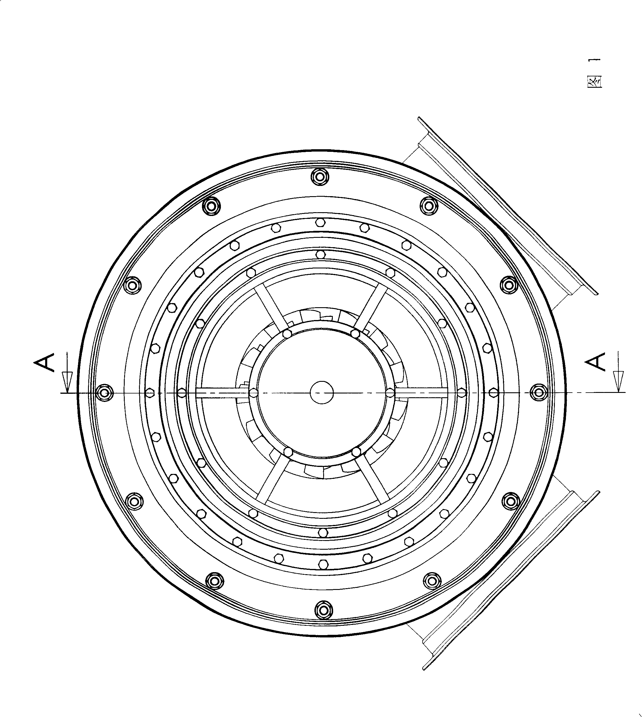 Contrarotating rotary spraying engine