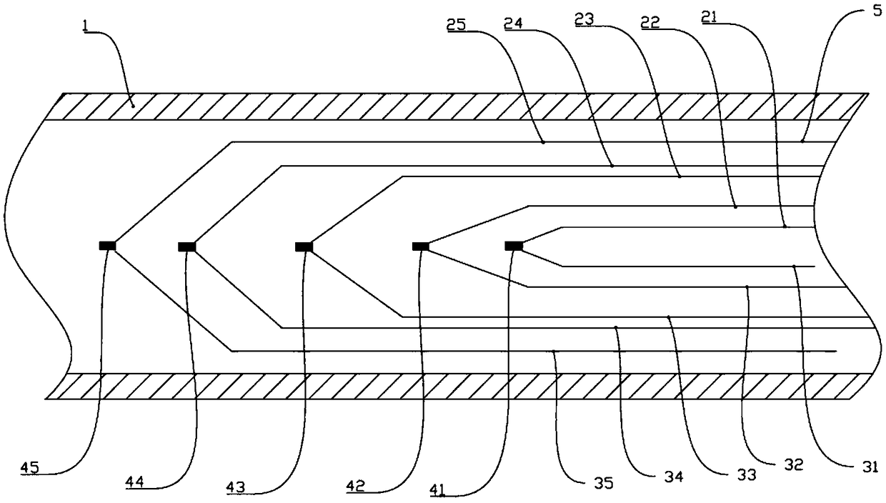 Multi-measurement-point temperature sensor