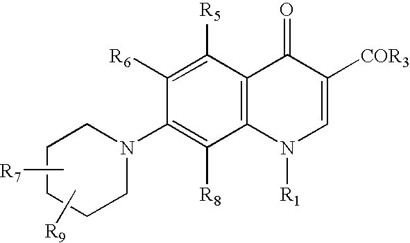 Generation triple-targeting, chiral, broad-spectrum antimicrobial 7-substituted piperidino-quinolone carboxylic acid derivatives, their preparation, compositions and use as medicaments