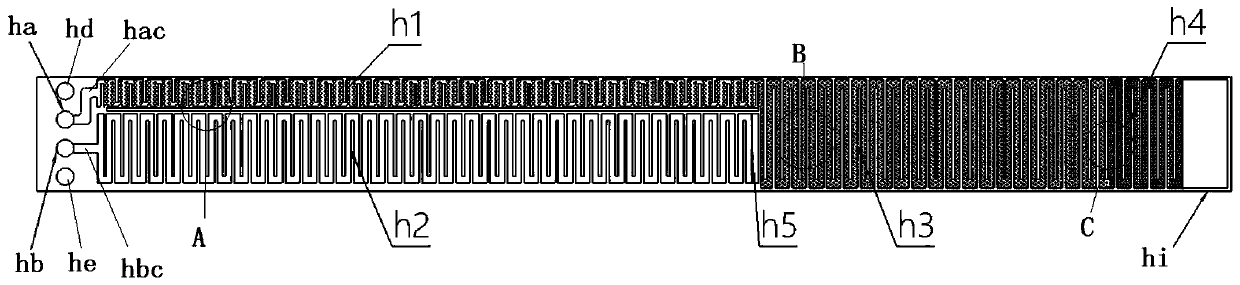 Multistage single-side pre-cooling laminated microchannel throttling heat exchanging refrigerator