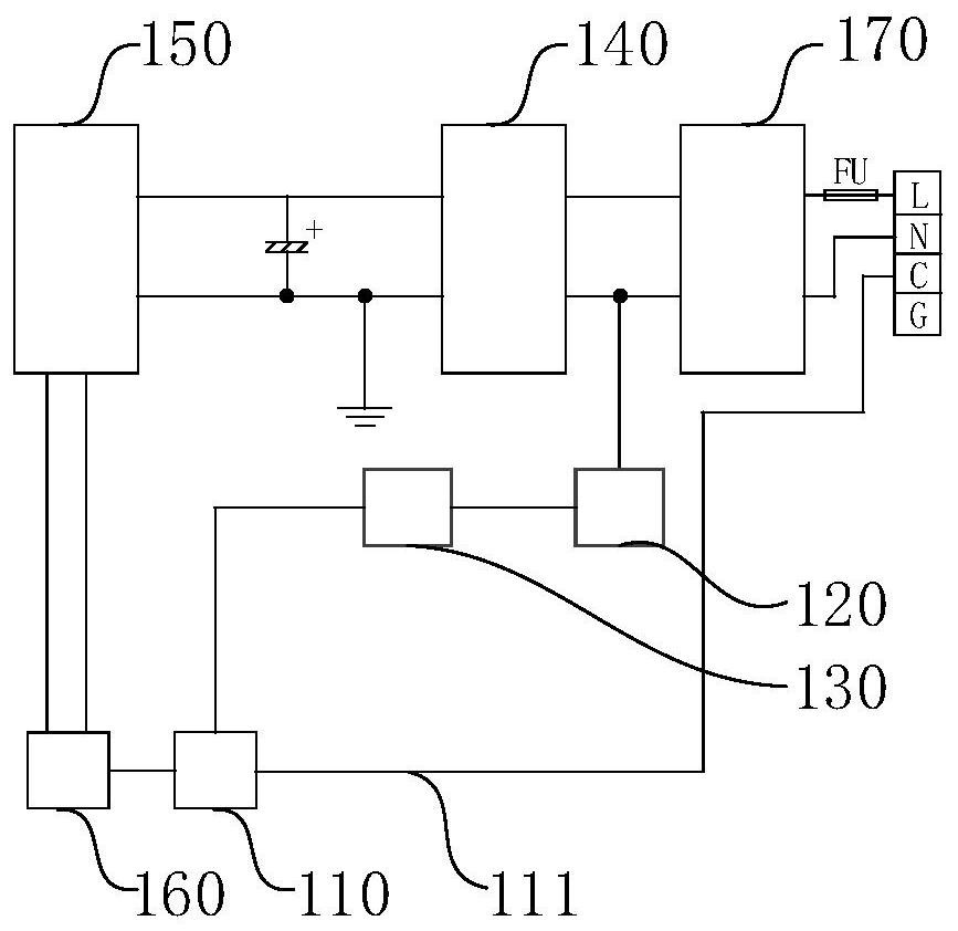 Circuits and air conditioners for identifying low standby power consumption outdoor units