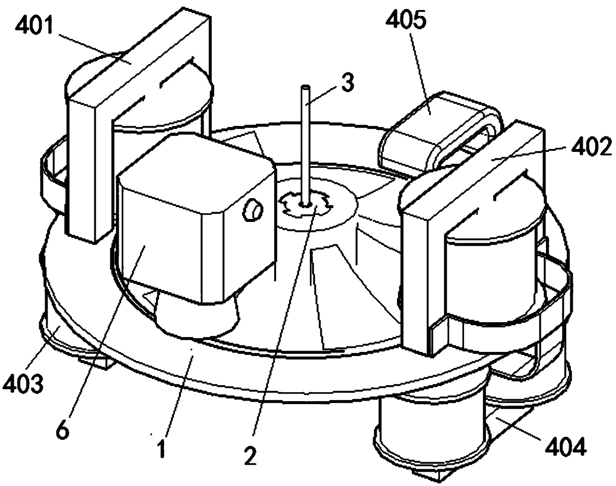 Digital controlled small hole machine electrode rotating control device and method