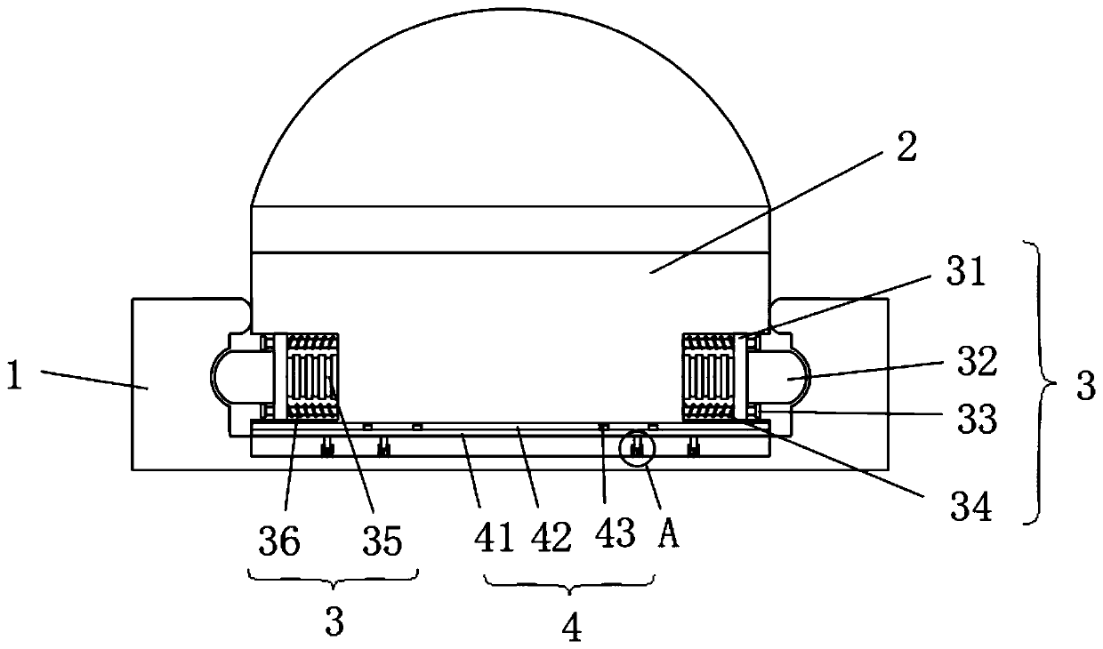 Novel LED lamp bead conductive assembly